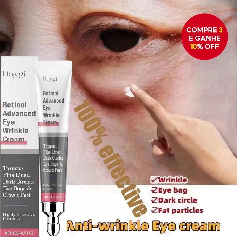  Creme Removedor Instantâneo de Bolsas nos Olhos, Retinol, Antirrugas, Firmador, Reduz Linhas Finas, Anticírculos