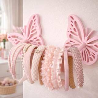 Expositor Porta Tiara Organizador de Arco Infantil Decoraçao Borboleta pra quarto de Menina em Oferta na Shopee