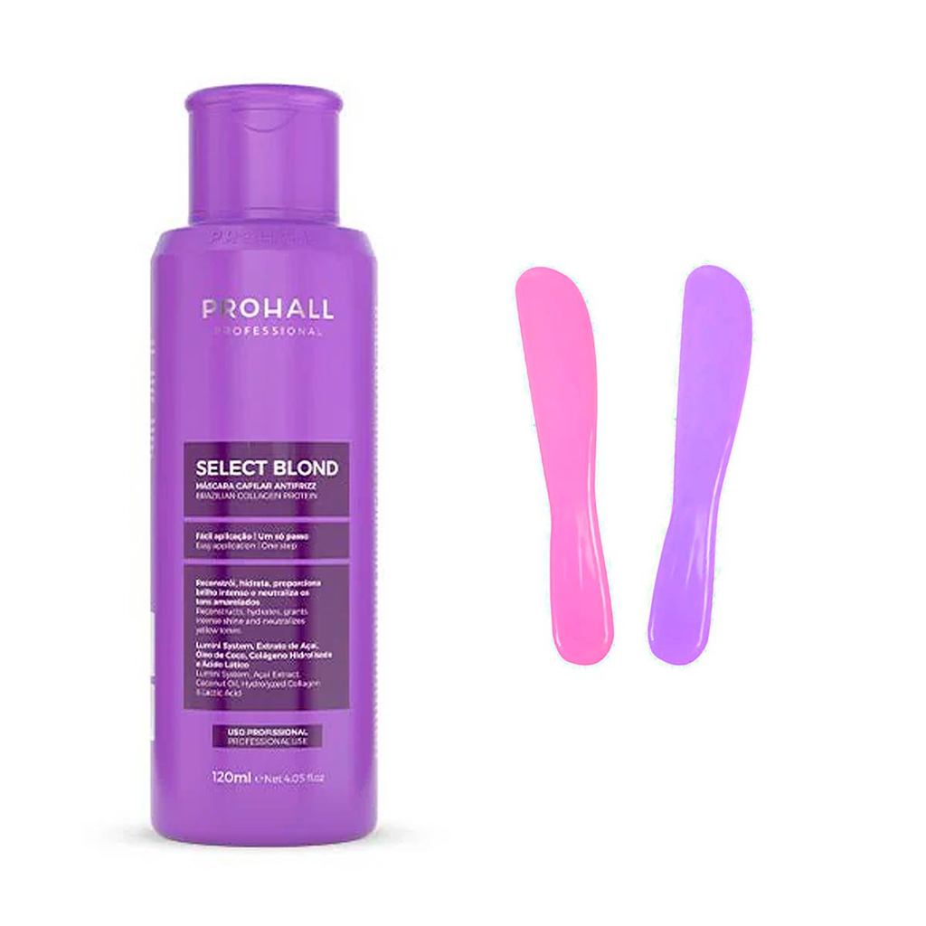 Select Blond Blonder Prohall 120ml Alisa e Matiza +Espátula Multiuso