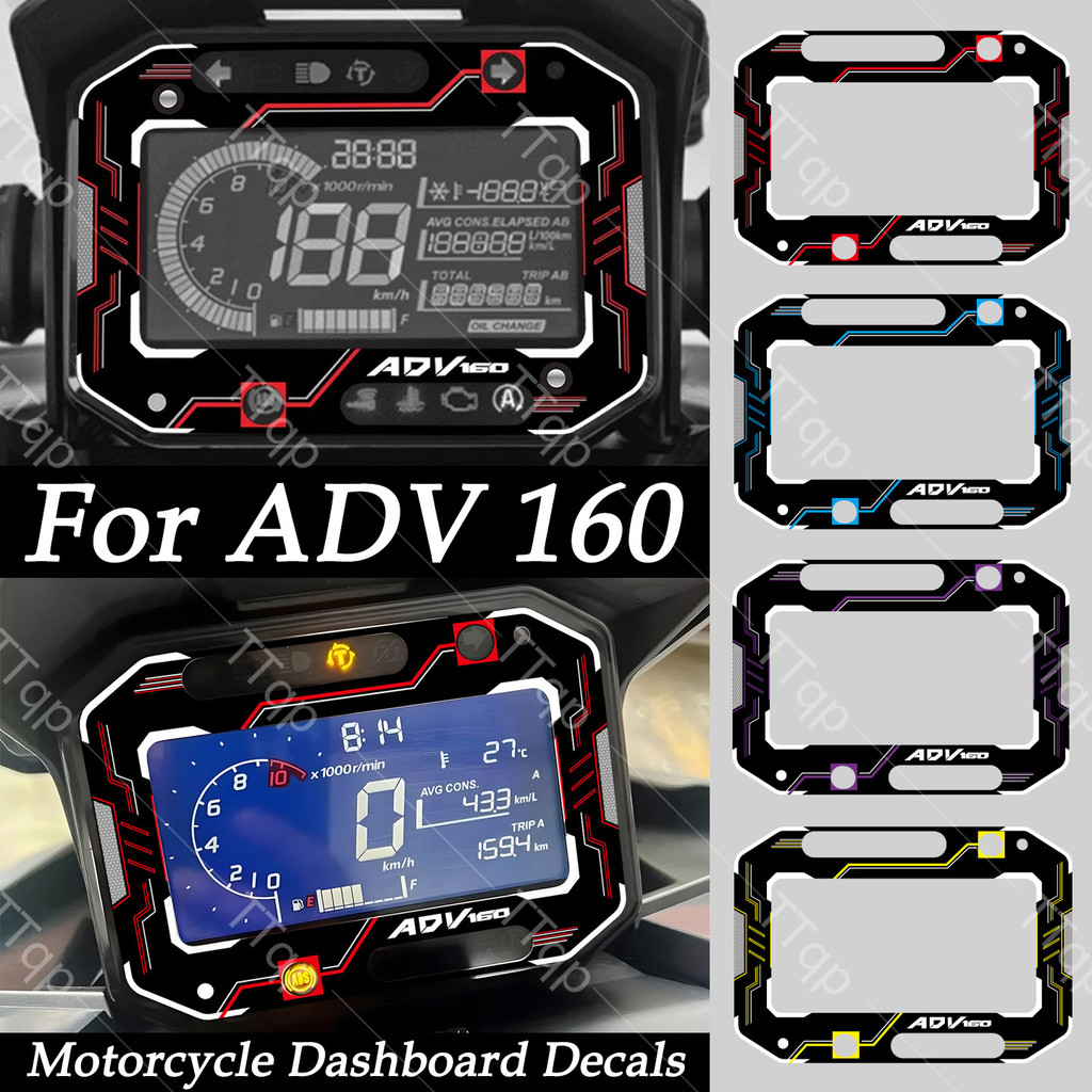 Para ADV 160 ADV160 Painel Medidor Decoração Adesivos 3M Moto Aventura Scooter Acessórios Decalques