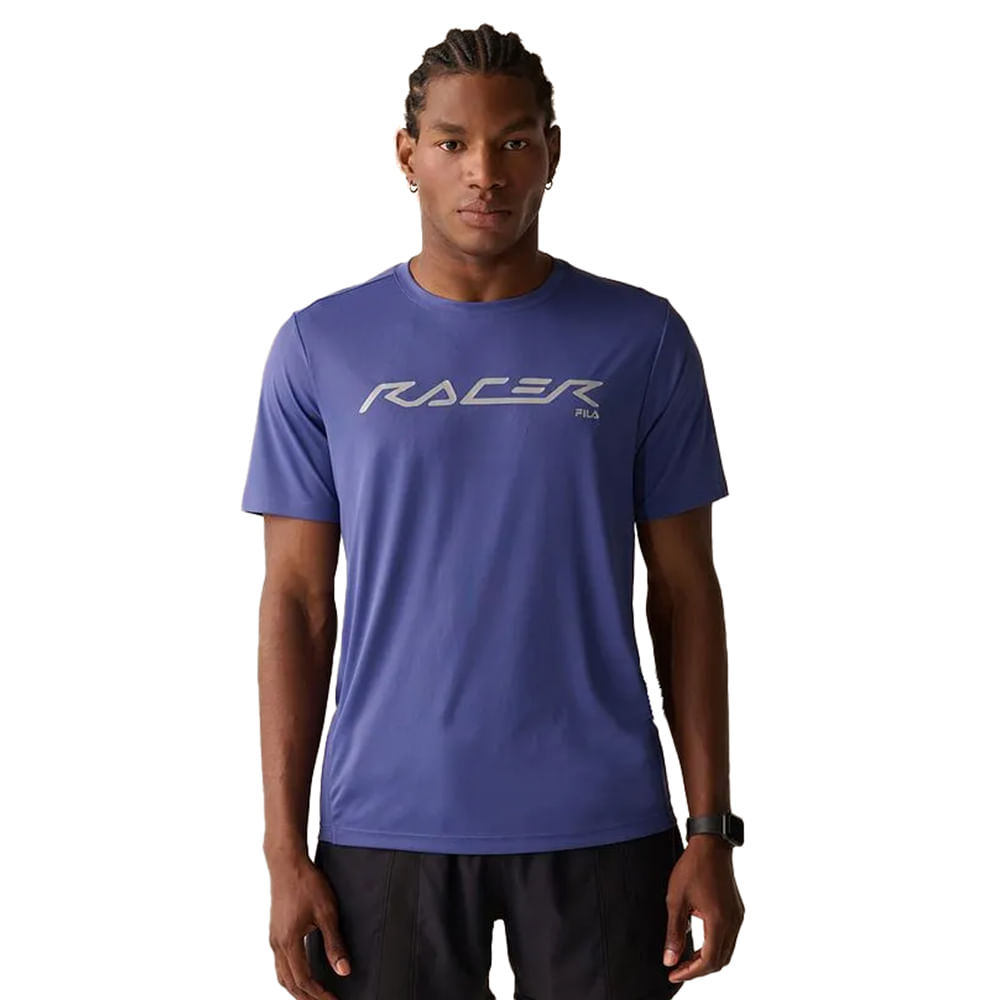 Camiseta Masculina Fila Reflective Core Run Azul em Oferta na Shopee