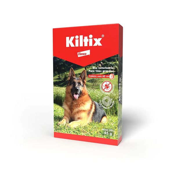Coleira Kiltix G 65cm Cães Grandes Carrapaticida e Pulguicida - Elanco