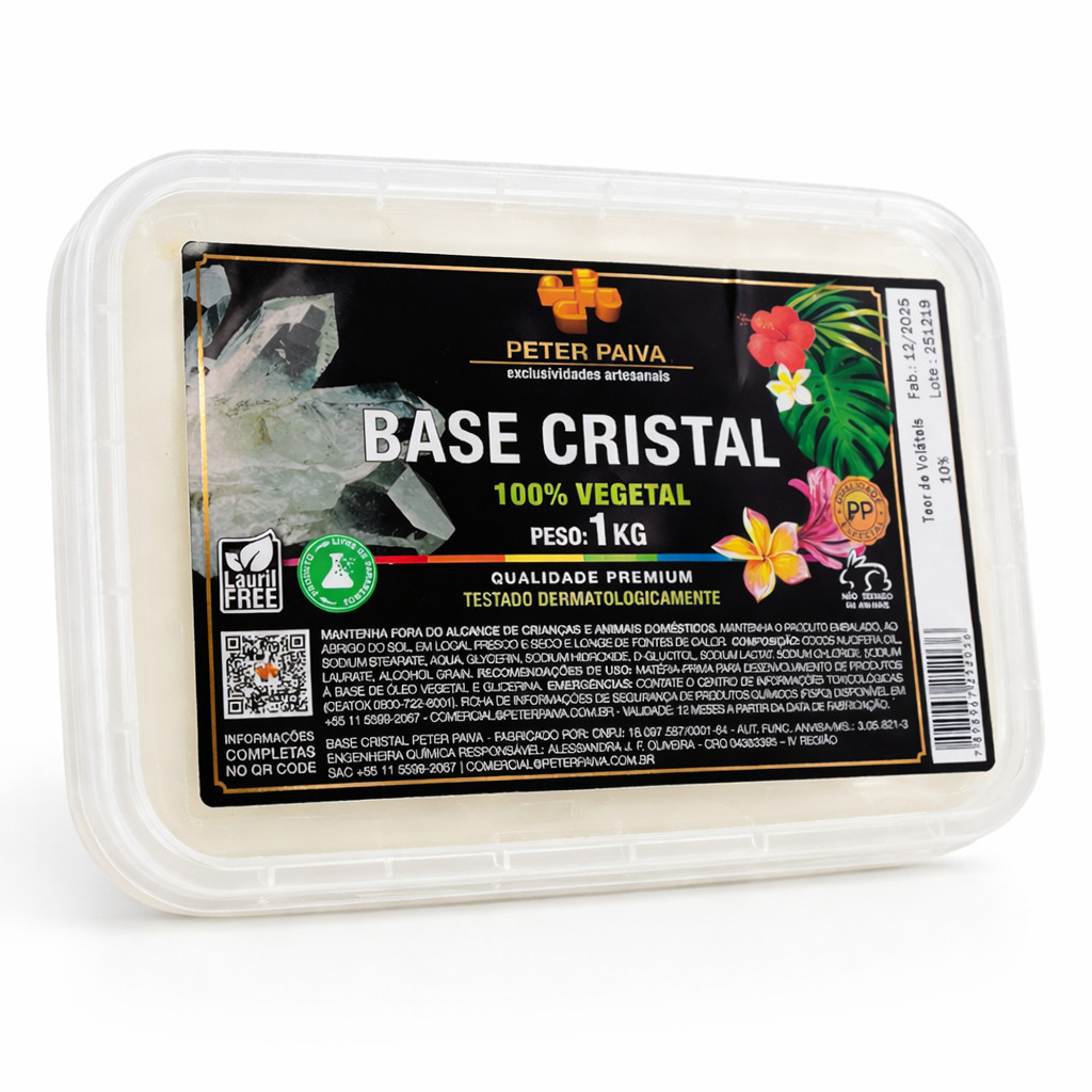 Base Cristal 100% Vegetal 1kg Peter Paiva