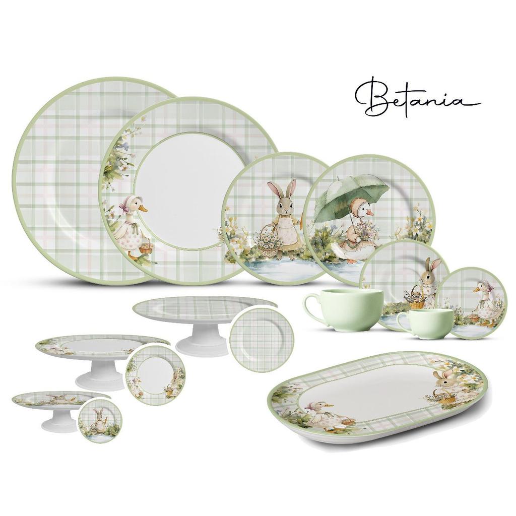 Coleção Pascoa Betania - Patinho e coelho em Oferta na Shopee