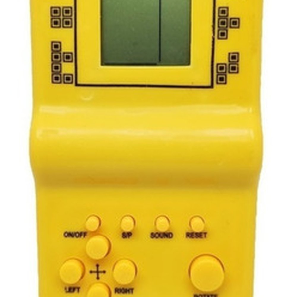 Mini Game Retrô Portátil Brick Game 9999 In 1 Amarelo