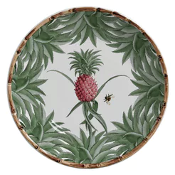 Conjunto 6 Pratos Rasos Ø28cm Abacaxi