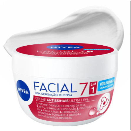 Creme Facial Nivea Antissinais 7 em 1 100g em Oferta na Shopee