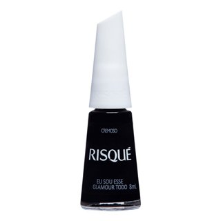 Esmalte Risqué Preto Cremoso Eu Sou Esse Glamour Todo 8ml em Oferta na Shopee