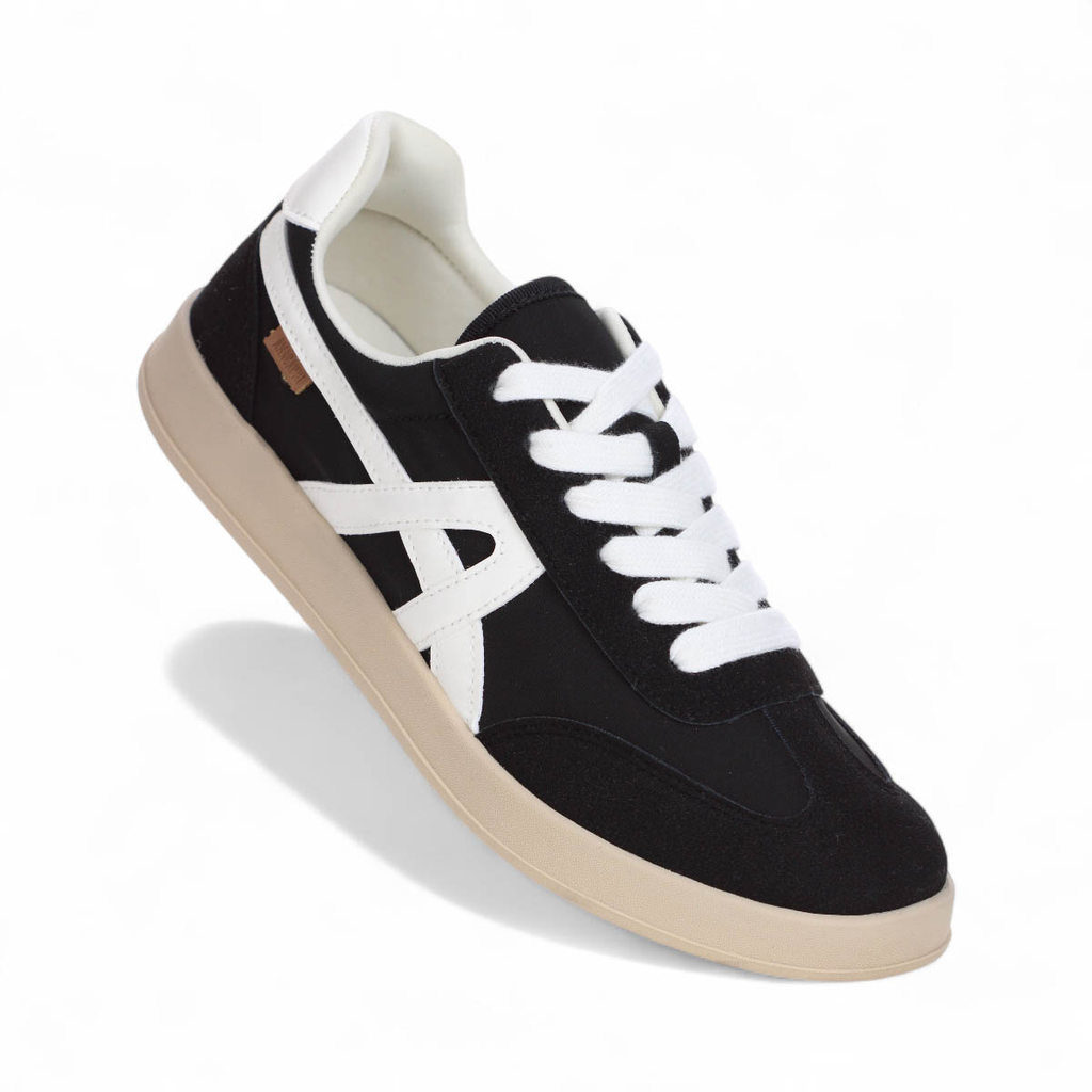 Tênis Anacapri Luli Preto e Branco - Feminino em Oferta na Shopee