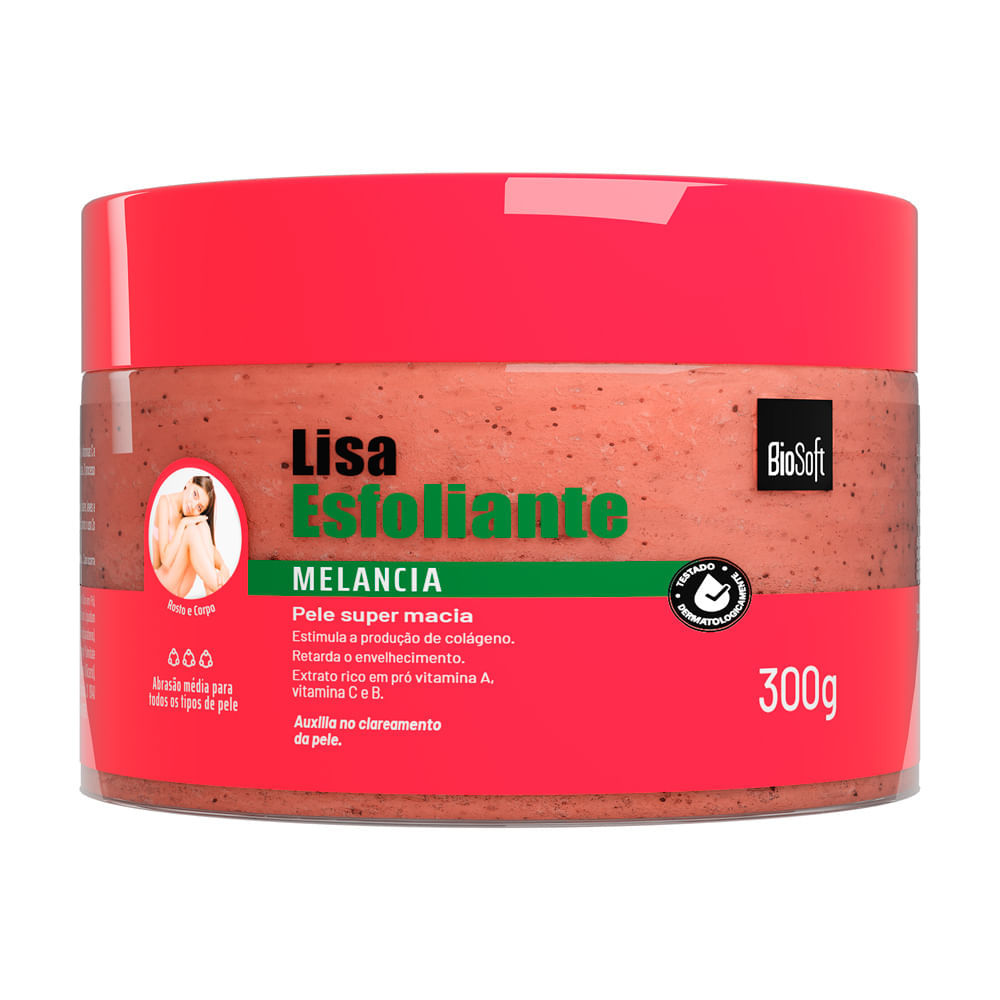Lisa Esfoliante Corporal Bio Soft Melancia 300g em Oferta na Shopee