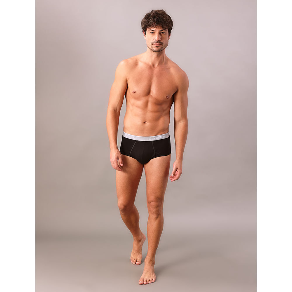Kit 2 Underwear Brief de Algodão Clássica Cuecas Calvin Klein - Preto