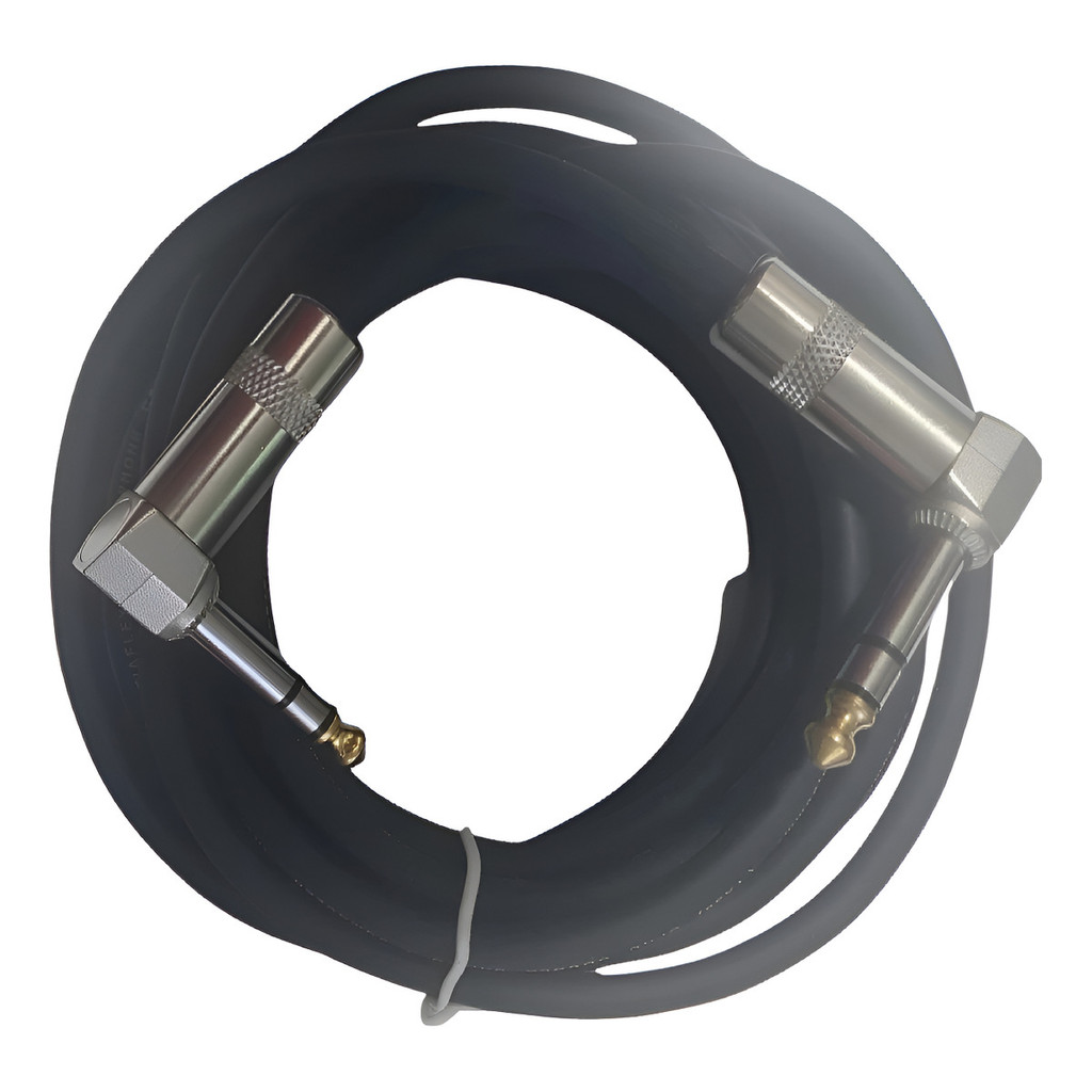 Cabo P10 Stereo X P10 Stereo 1 M  Balanceado 90 Graus Em L.