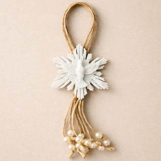 Espirito Santo - Decorativo Religioso para Porta (20cm x 7cm)