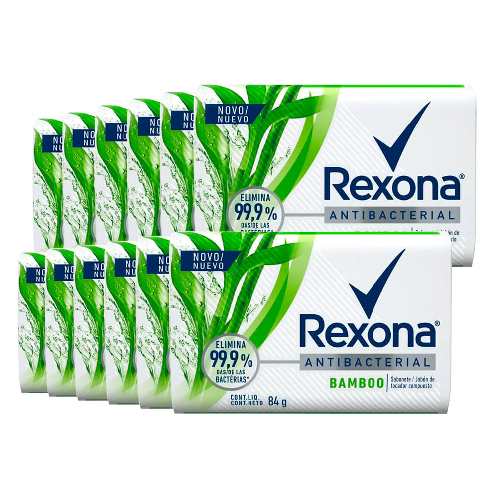 Kit Sabonete Rexona Bamboo Fresh 84g - 12 Unidades em Oferta na Shopee