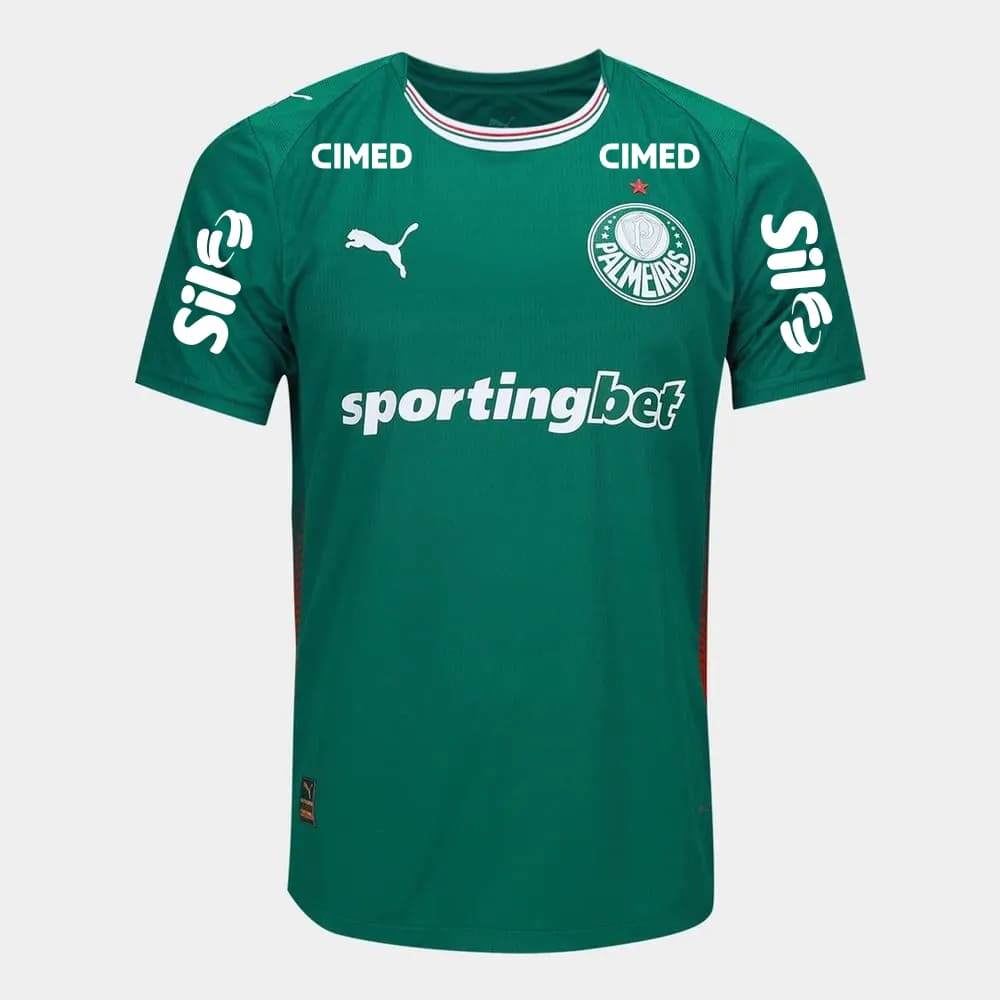 Camisa Palmeiras I Puma 26/27 Jogador C/Patrocínio Verde