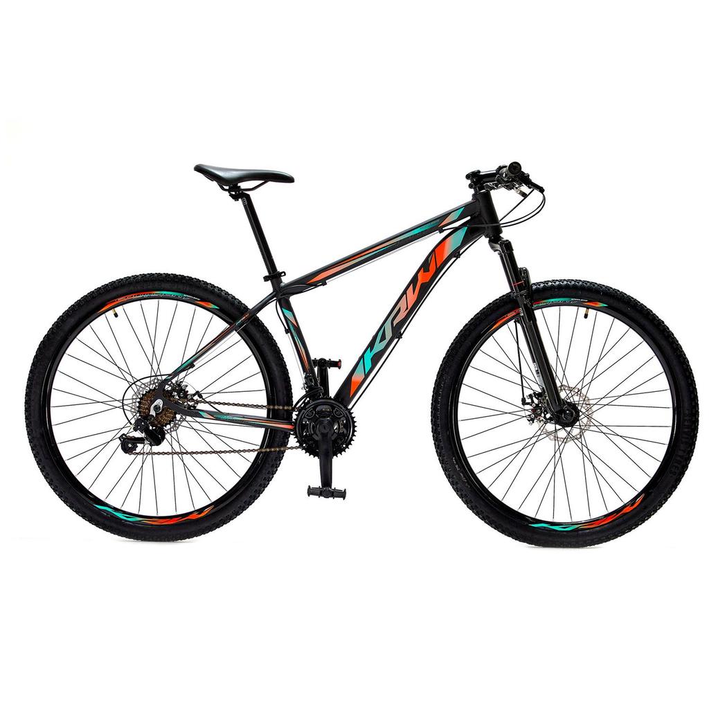Bicicleta Aro 29 KRW Alumínio Shimano 24 Velocidades Freio a Disco Suspensão Mountain Bike S4 em Oferta na Shopee