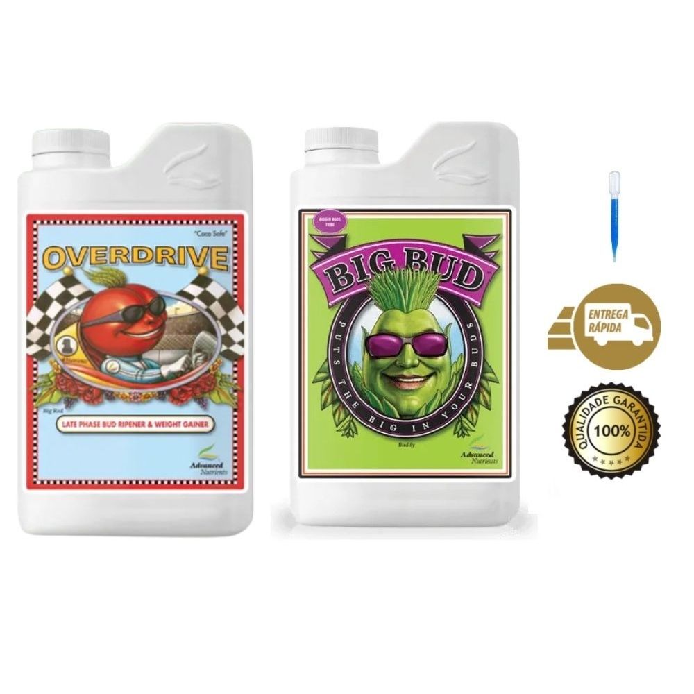 Fertilizante Big Bud 50ml + Overdrive 50ml Advanced Nutrients
