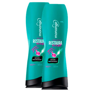 Kit 2 Condicionador Monange Restaura Que Eu Gosto! 325ml em Oferta na Shopee