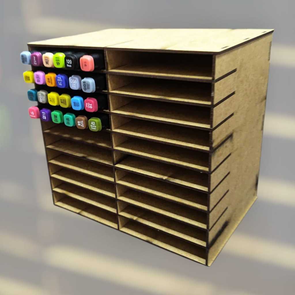Organizador Canetas Lettering Touch em MDF
