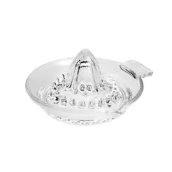 Espremedor de Frutas Manual Cristal Lyor 14cm Limão Laranja Mexerica Suco Natural Cozinha Café da Manhã Drink Caipirinha