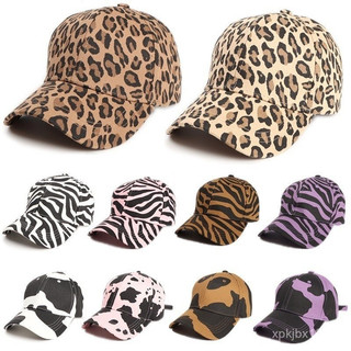 Impresso Dos Desenhos Animados Vaca Curvo Brim Baseball Cap Leopardo Impressão Hard Top Peak Cap Sombrinha Chapéu Maré