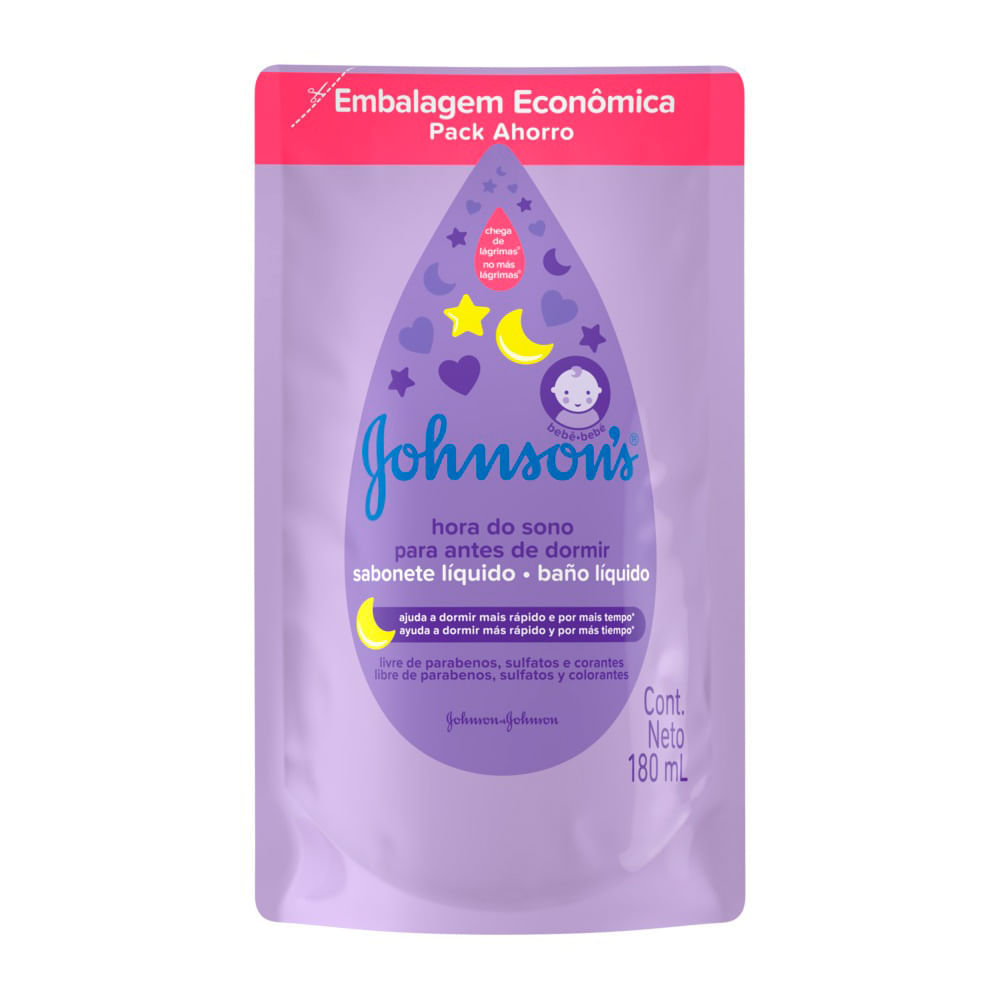 Sabonete Líquido Johnsons Baby Hora do Sono Refil 180ml em Oferta na Shopee