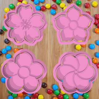 Kit 4 flores cortador de Bolacha Biscoito em Oferta na Shopee