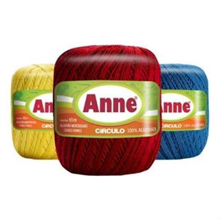 Linha Anne Círculo 65 metros | Fio 100% Algodão para Crochê e Tricô | Novelo Pequeno Ideal p/ Detalhes e Acabamentos em Oferta na Shopee