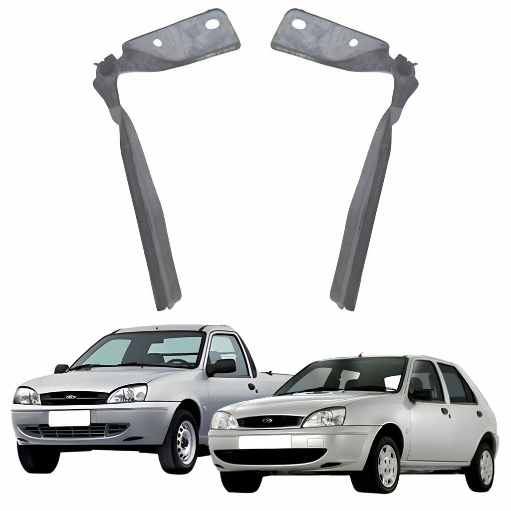 Par de Dobradiça Capô Ford Fiesta 2000 até 2005 Ford Courier 2000 até 2013