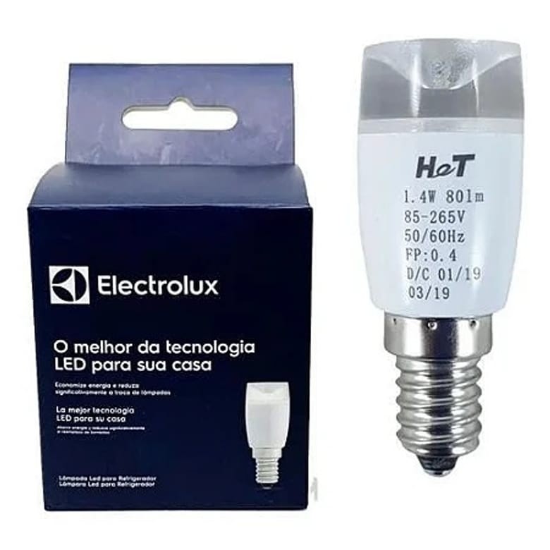 Lâmpada de Led Original Electrolux 1,4 W Branca/Fria E14 Bivolt A15758201