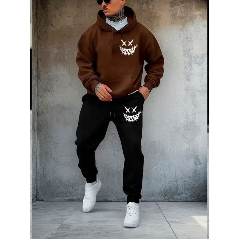 conjunto moletom flanelado unissex canguru feminina masculino  sorriso smile  de frio Premium novidade envio rápido