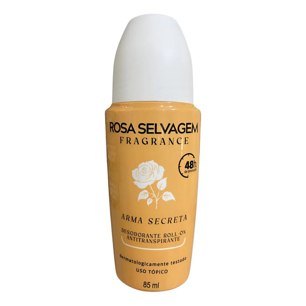 Desodorante Roll-on 48hr Rosa Selvagem Arma Secreta 85ml