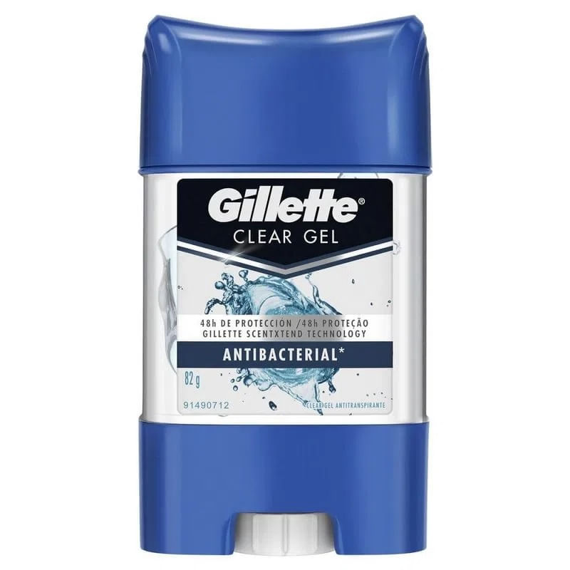 Desodorante Gel Antitranspirante Gillette Antibacterial 82g em Oferta na Shopee