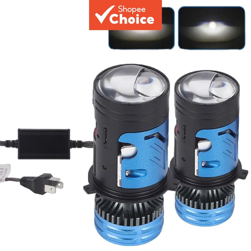 H4 Bi-LED Lente Do Projetor Lâmpada Farol 50000LM 180W Hiperbolóide Turbo Ventilador Plug & Play