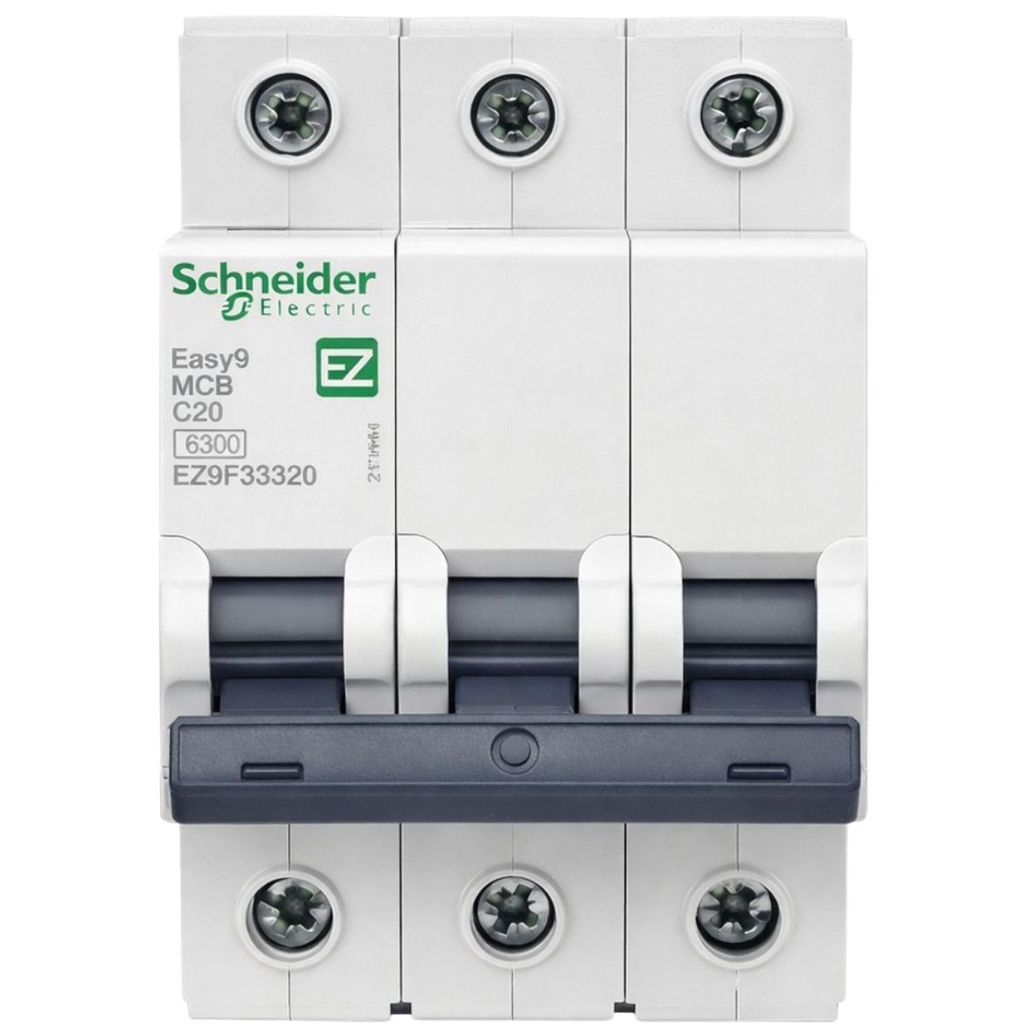 Disjuntor Din Trifasico Tripolar Triplo C 20A Schneider Proteçao Eletrica Montagem Eficiente