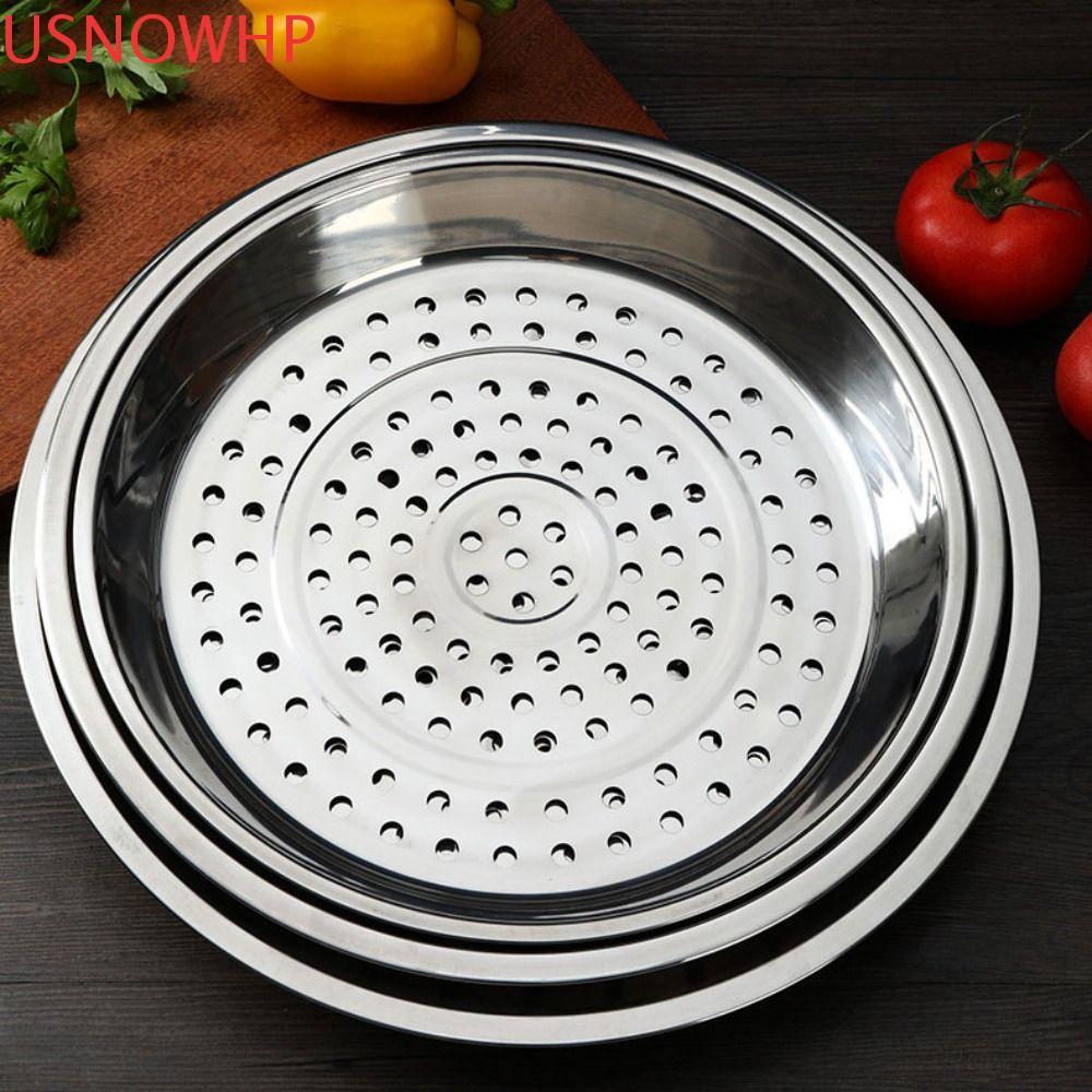 Imagem USNOWHP Wok Steamer , Bandeja De Vapor Para Panela À Prova De Ferrugem , Cesta Profissional De Tamanho Grande