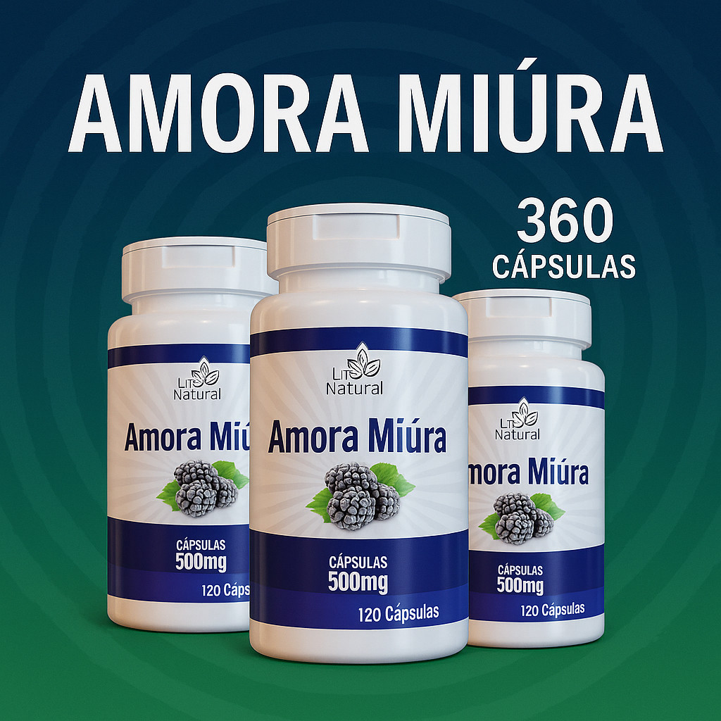 Suplemento de Amora Miúra 500mg 100% Original 120 Cápsulas em Oferta na Shopee