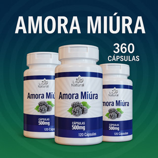 Suplemento de Amora Miúra 500mg 100% Original 120 Cápsulas em Oferta na Shopee
