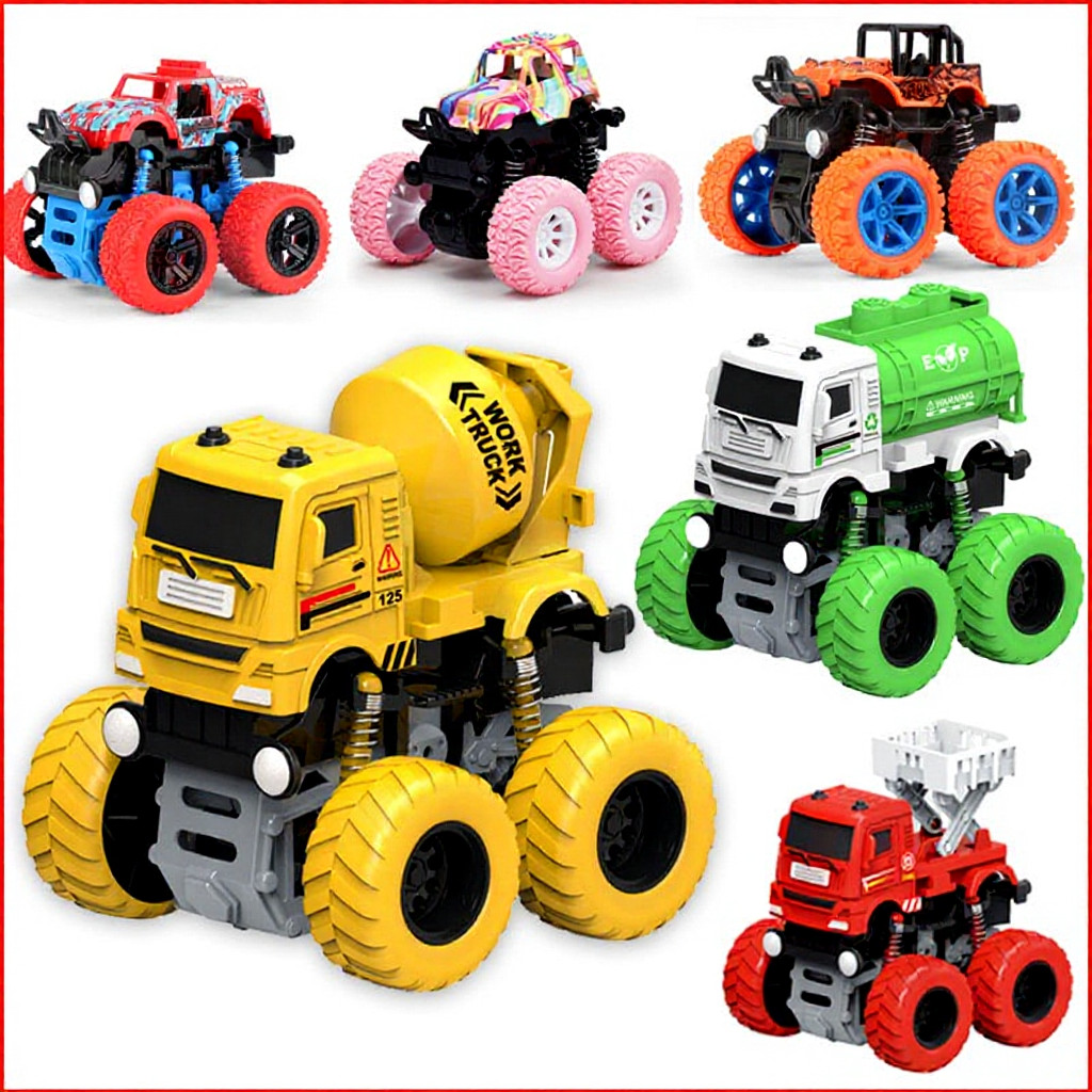 Caminhão Monstro Brinquedos Veículos De Energia De Fricção Inércia SUV Carro Crianças De Brinquedo/E06060