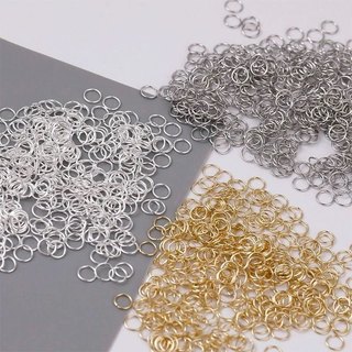 Peças Metal para Bijuterias Dourado/Preto/Prateado 4/5/6/8/10mm para Acessórios