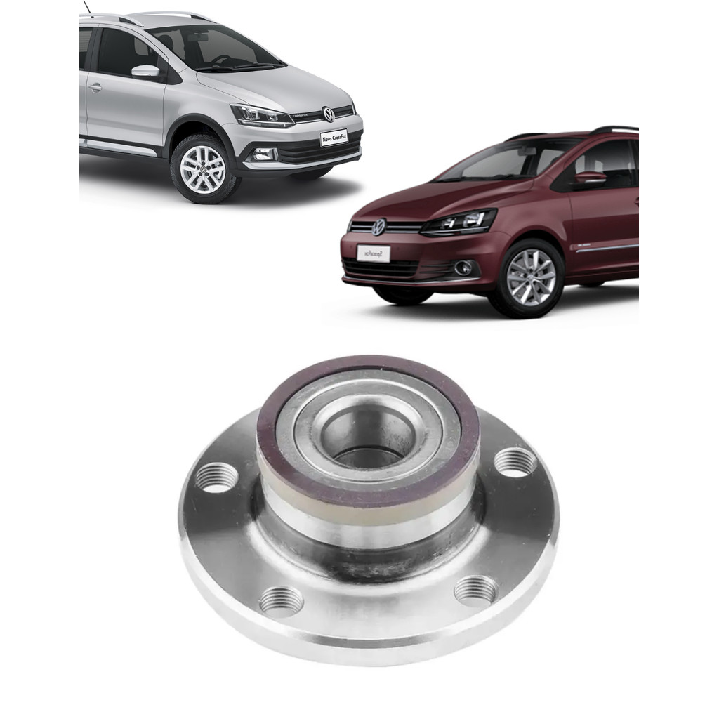 Cubo Roda Traseiro Vw Fox Crossfox Polo Spacefox Com Rolamento