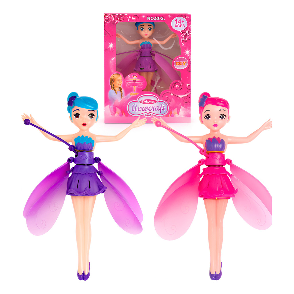 Boneca Fada Voadora /voa De Verdade Sensor De Mão