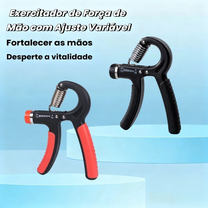 Hand Grip Flexor de Punho Mola Ajustável Treino Antebraço e Mãos
