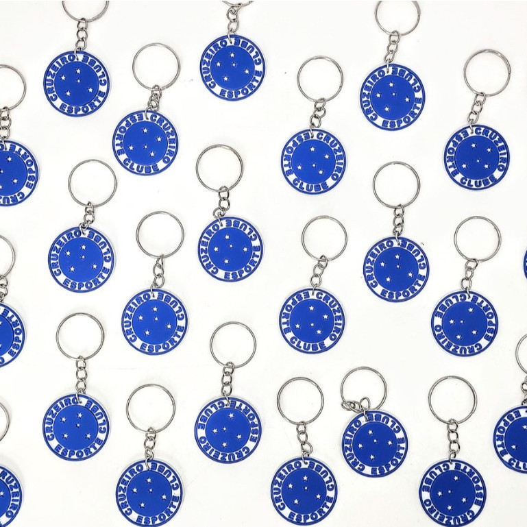Lembrancinha Chaveiro Do Cruzeiro Time 10un Capeonato Jogos Novidade Jogo novidade
