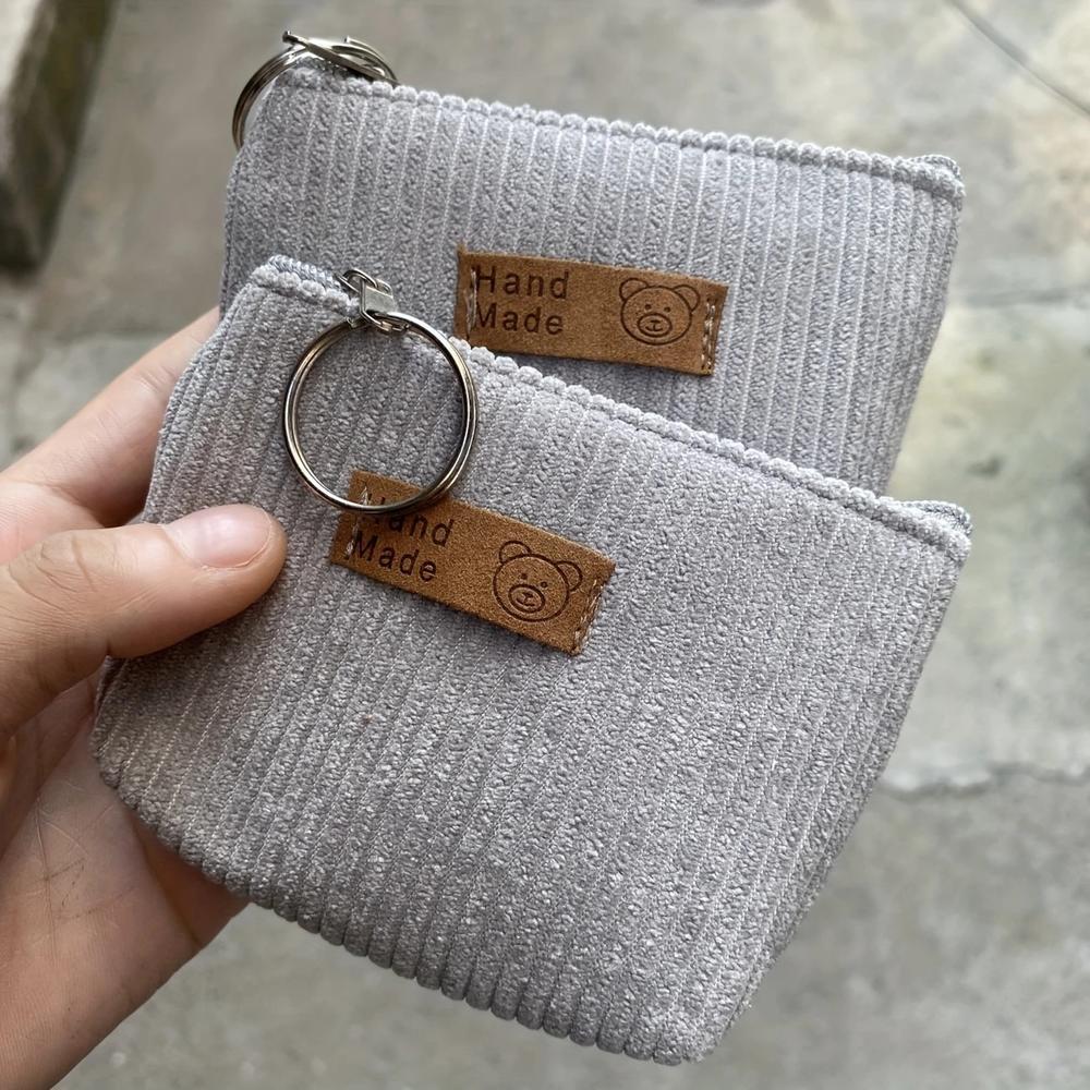 Saco De Moedas Feito À Mão Tecido Colorido Com Chaveiro , Bolsa Pequena De Para E Joias — imagem 2 de 2