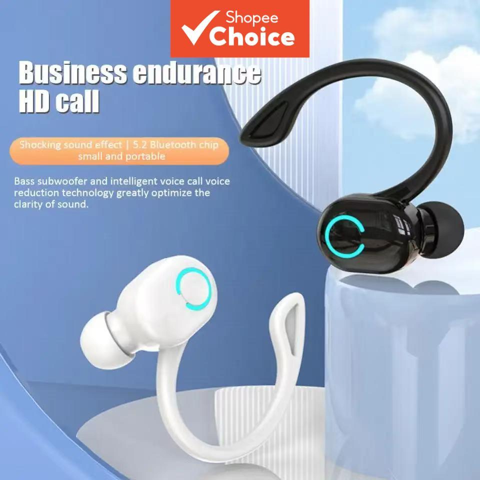  Fones de Ouvido W6 [2 unidades preto] Fones de ouvido Bluetooth sem fio de ouvido único, fones de ouvido de negócios