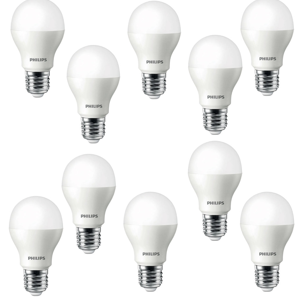 KIT 10 LAMPADAS LED BULBO A60 9W 6500K 806LM BIVOLT