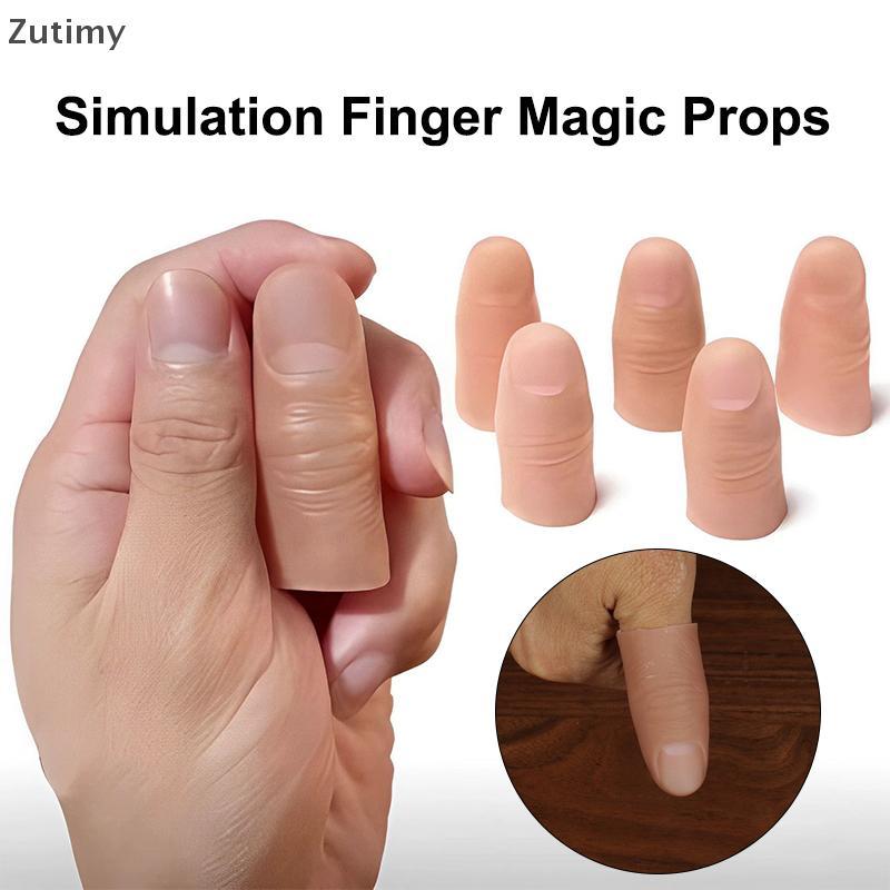 [Zutimy] Membros Próteses Dedos Falsos Berços Simulados Cortadas Silicone Luvas Desaparecem Para Jogar Triy Magic Props 