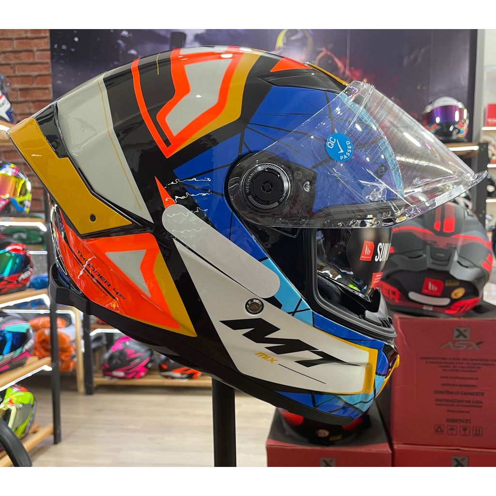 Capacete MT Thunder 4 MIX C4, com óculos interno