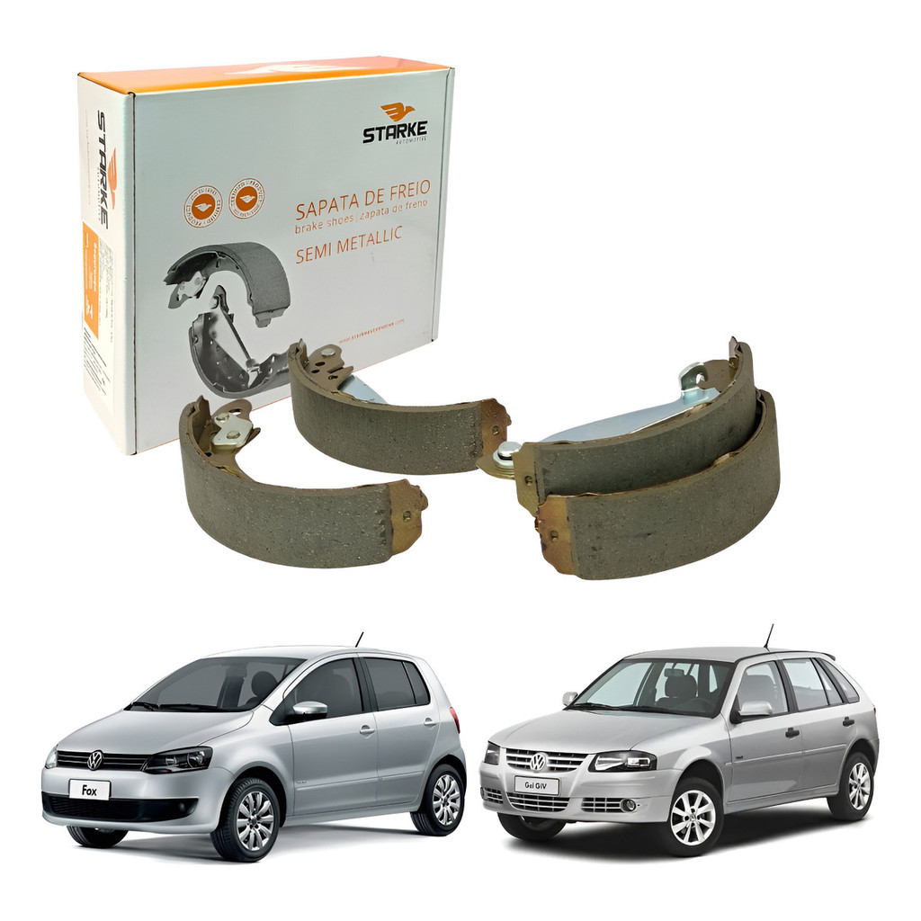 Sapata de Freio Crossfox Fox Gol Golf Parati Polo Classic Saveiro Space Cross Spacefox Up Original Starke